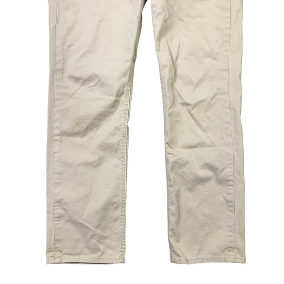 Levi Strauss 511 Brown Straight Leg Tan Khaki Jeans Mens 33 x 30 - Picture 6 of 6